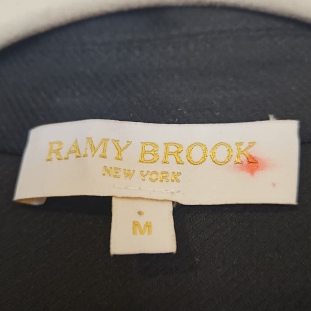 Ramy Brook Nikia Black Sleeveless Midi Dress Pockets - Picture 6 of 6